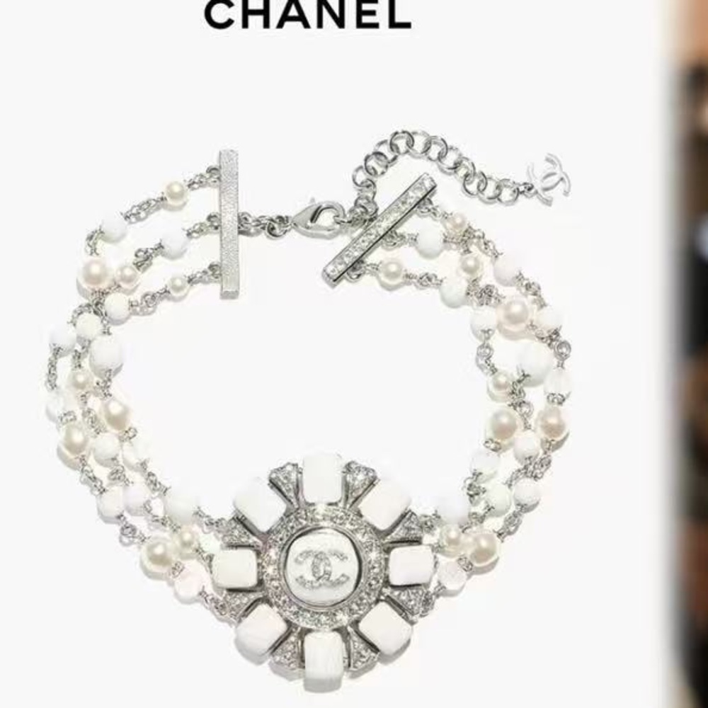 Chanel Multi-Strand Statement Choker Necklace - image 1